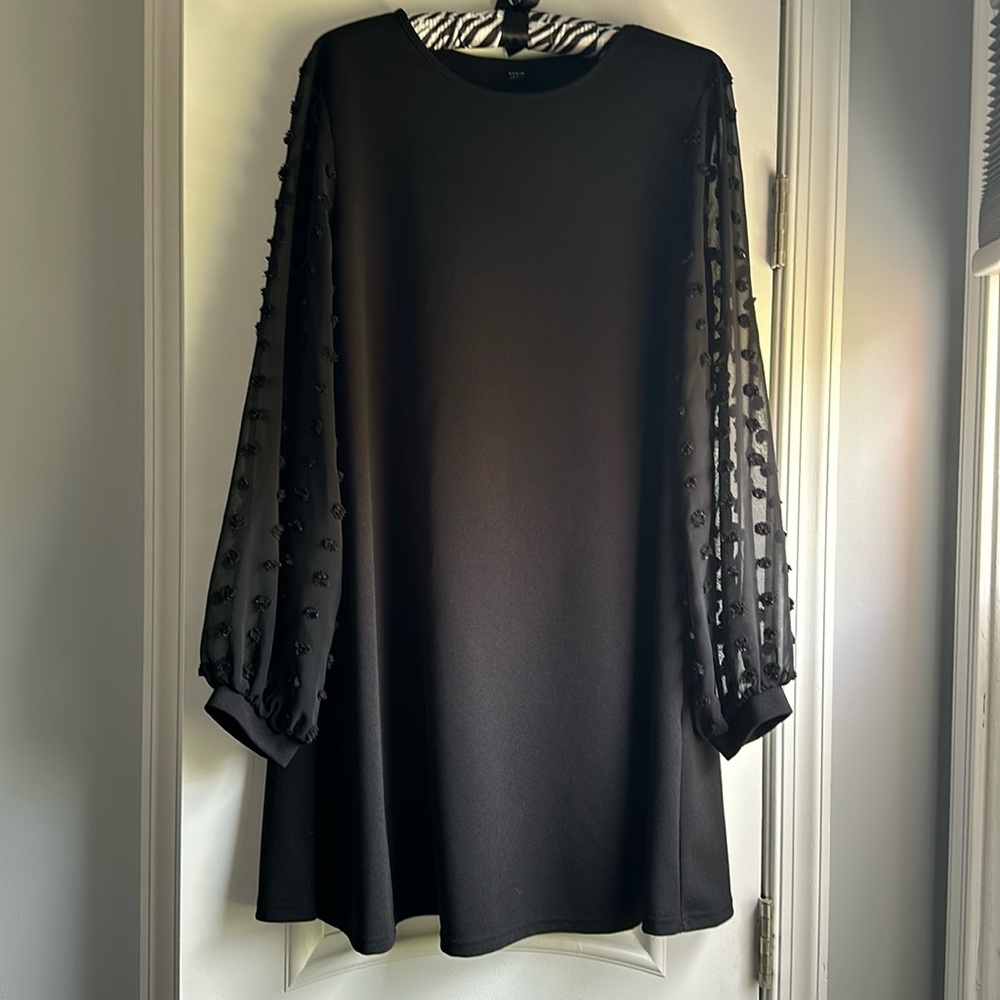 SHEIN long sleeve black dress